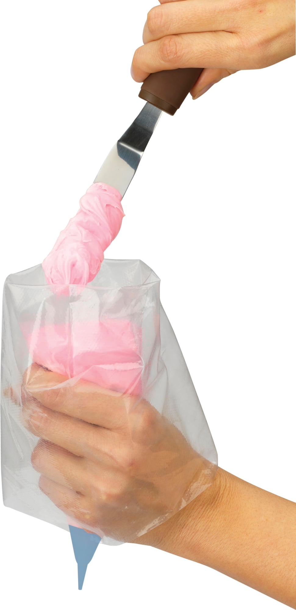 Innovative Bags with Cut-to-Size Oodle Round Tips, 4-Count - Premium Stainless Steel Garlic Presser & Peeler Detail