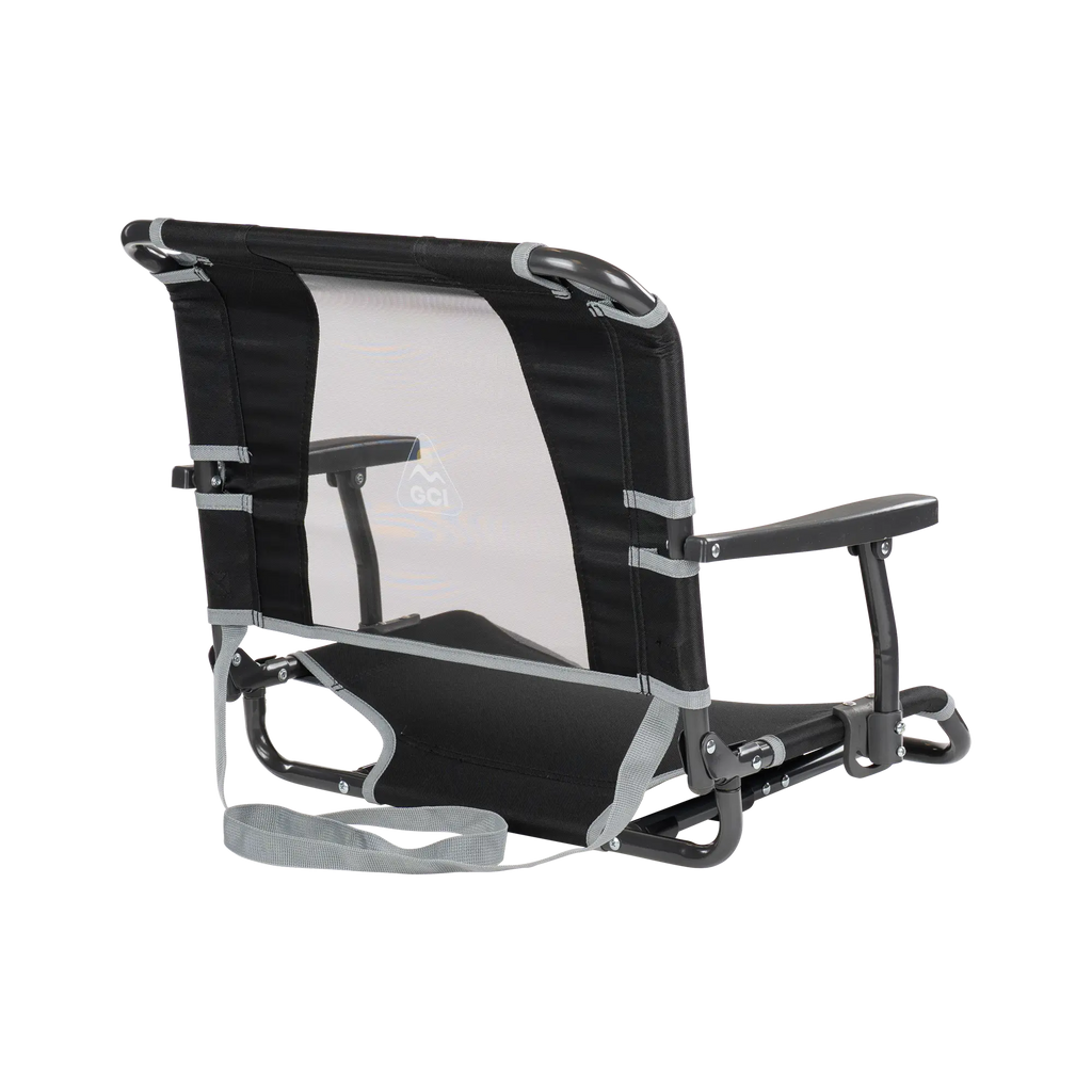 Premium All-Weather Big Comfort Stadium Chair with Armrests - Camp Rocker Chair for Fishing & Beach Trips Detail