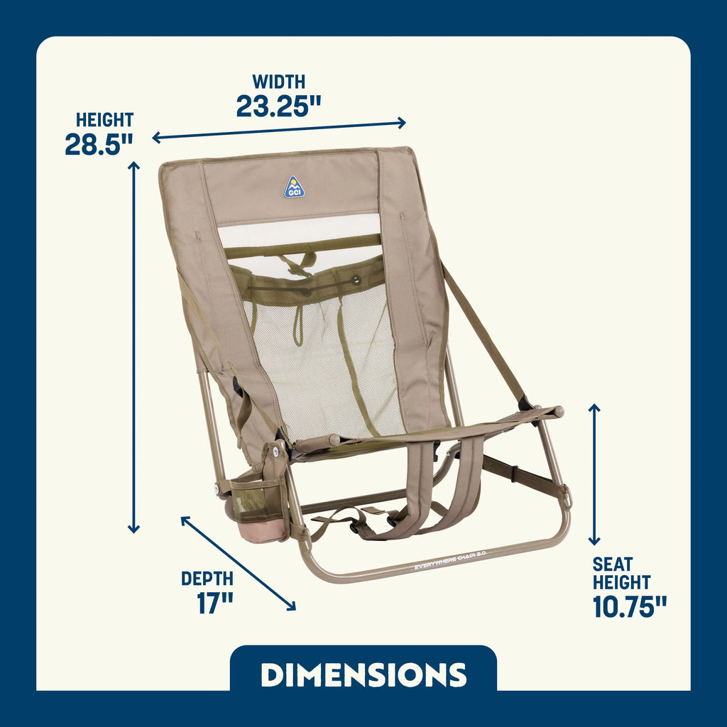 Ergonomic Portable Everywhere Chair 2 - Rocker Chair for Camping & Lawns Detail