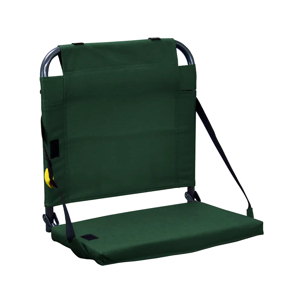 Ultra-Comfortable BleacherBack - Camp Rocker Chair for Fishing & Beach Trips - Hunter