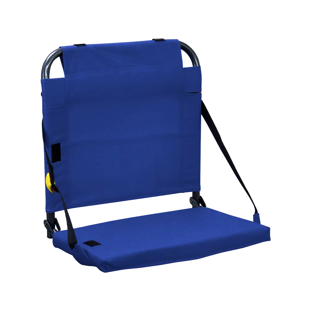 Ultra-Comfortable BleacherBack - Camp Rocker Chair for Fishing & Beach Trips - Royal Blue