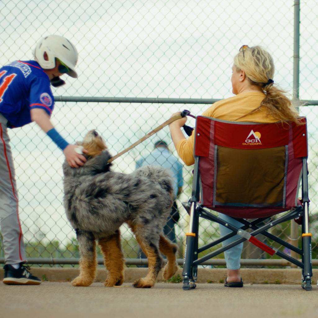 Ergonomic Portable Freestyle Rocker - Folding Rocking Chair - Perfect for Tailgating Detail