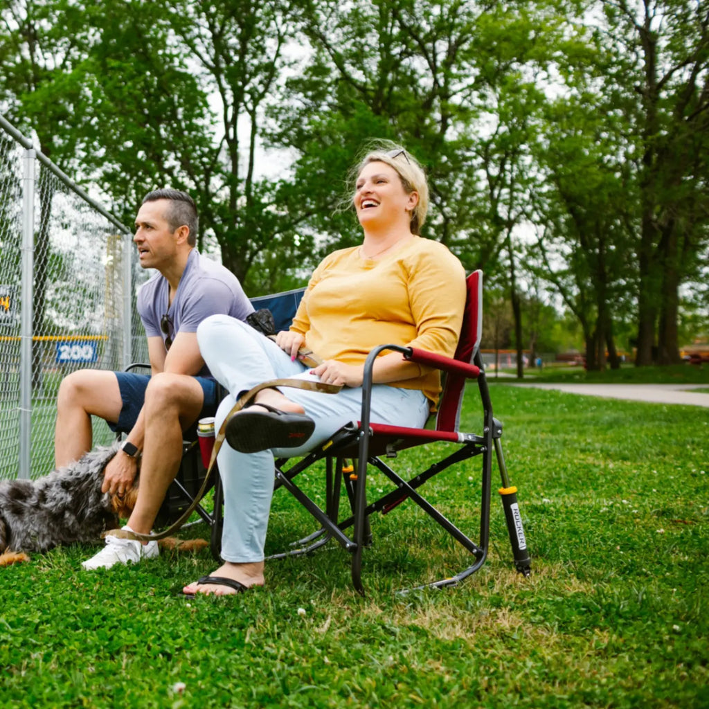 Ergonomic Portable Freestyle Rocker - Folding Rocking Chair - Perfect for Tailgating Detail