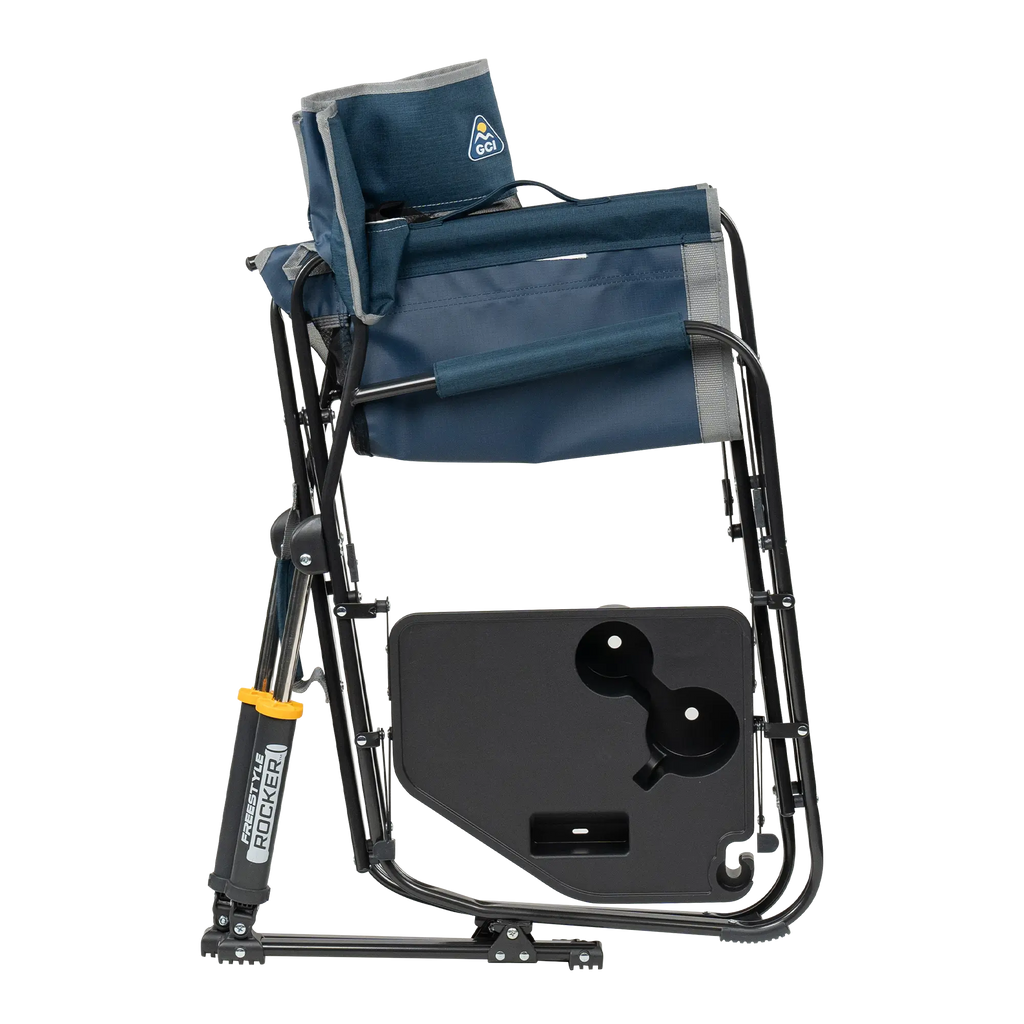 Foldable Freestyle Rocker with Side Table - Camp Rocker Chair for Fishing & Beach Trips Detail