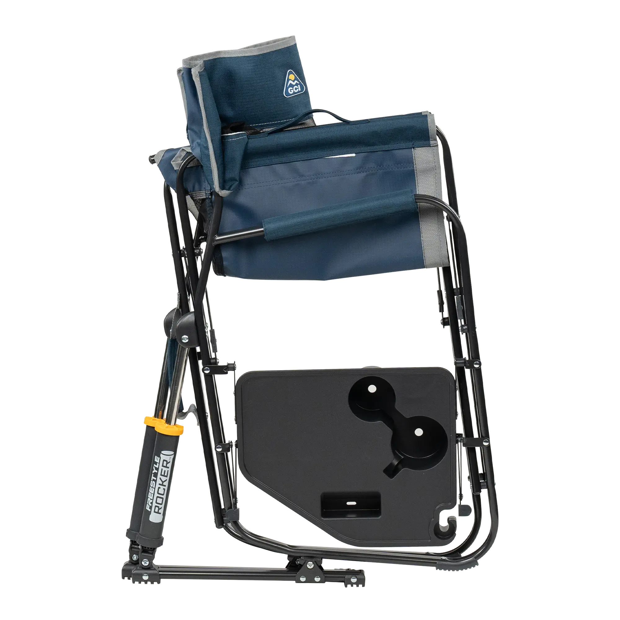 Foldable Freestyle Rocker with Side Table - Camp Rocker Chair for Fishing & Beach Trips Detail