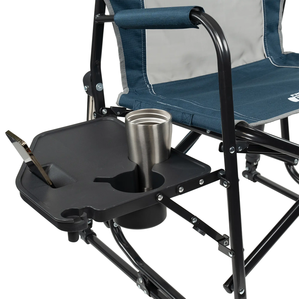 Foldable Freestyle Rocker with Side Table - Camp Rocker Chair for Fishing & Beach Trips Detail
