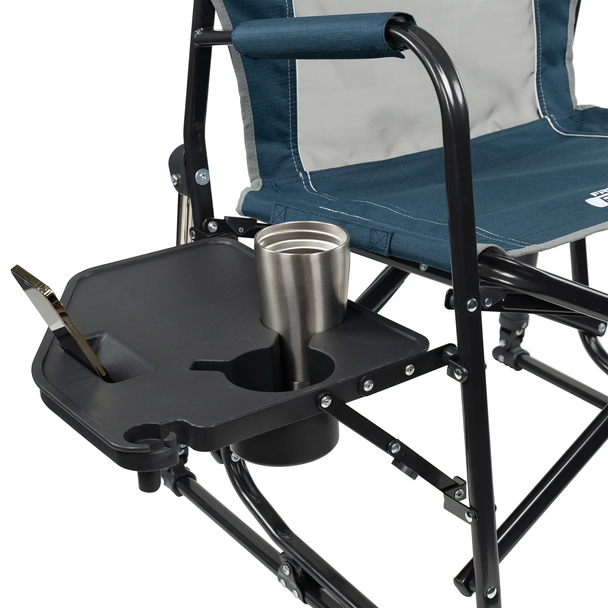 Foldable Freestyle Rocker with Side Table - Camp Rocker Chair for Fishing & Beach Trips Detail