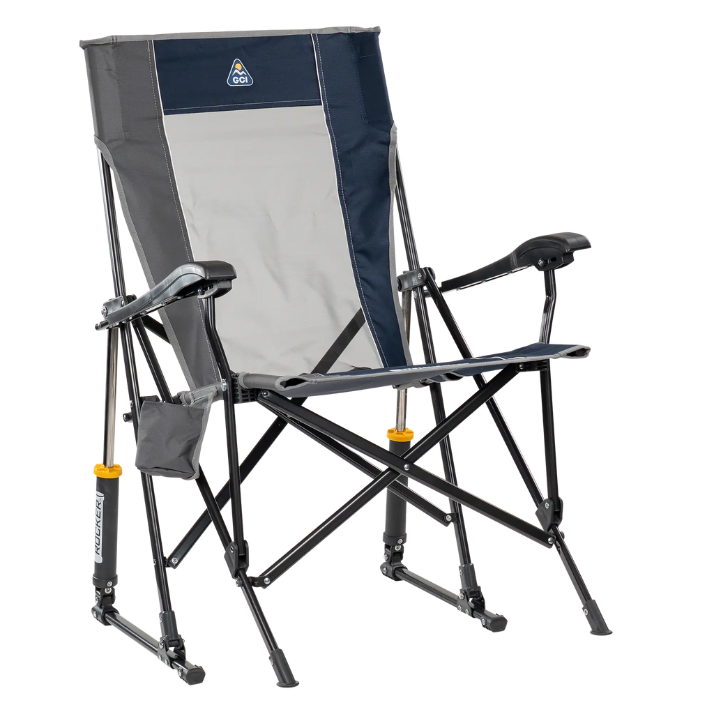 Ergonomic Portable RoadTrip Rocker - Rocker Chair for Camping & Lawns - Indigo