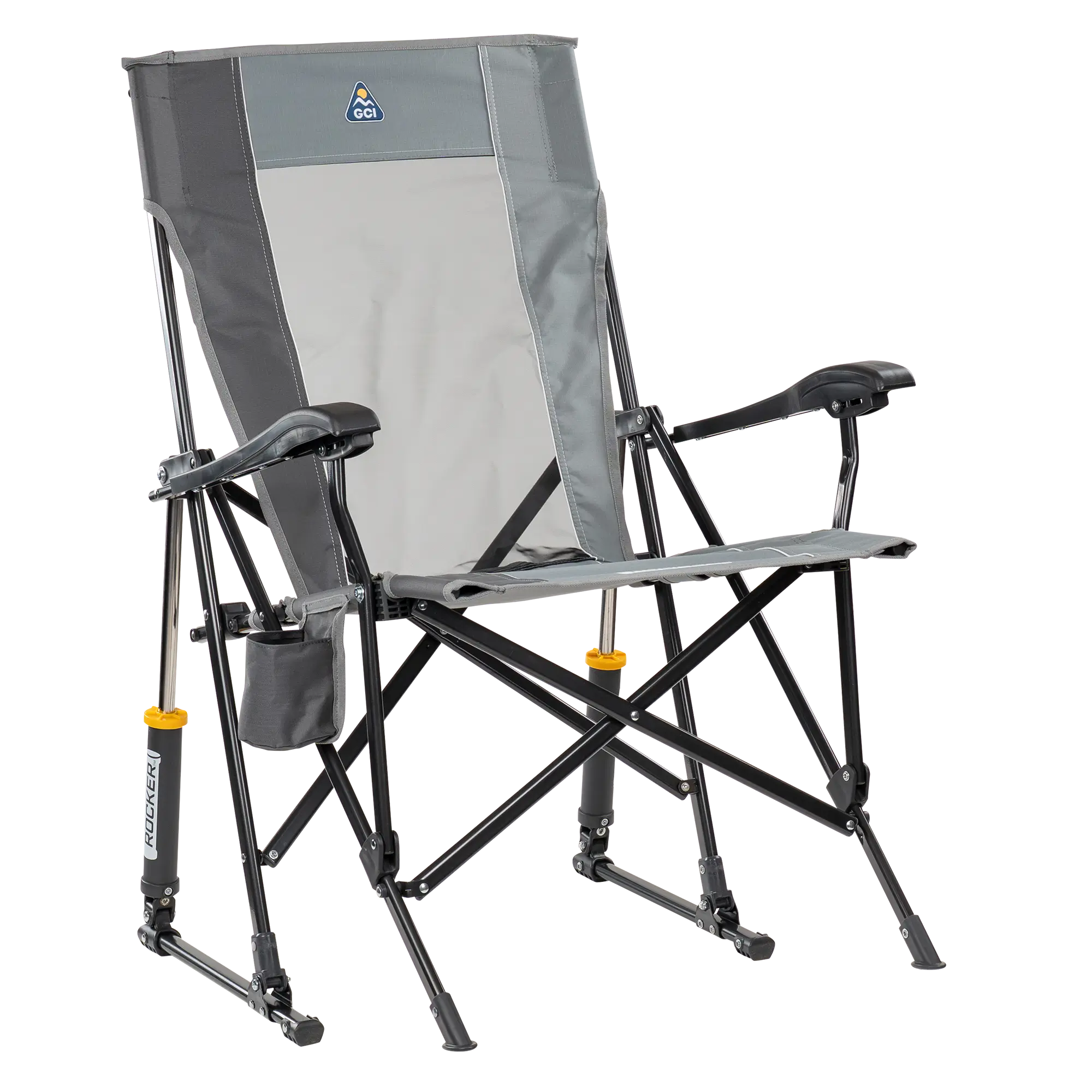 Ergonomic Portable RoadTrip Rocker - Rocker Chair for Camping & Lawns - Mercury Gray