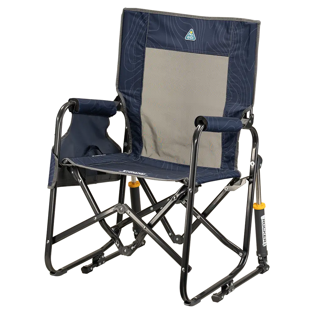 Premium All-Weather Stowaway Rocker - Folding Rocking Chair - Perfect for Tailgating Detail