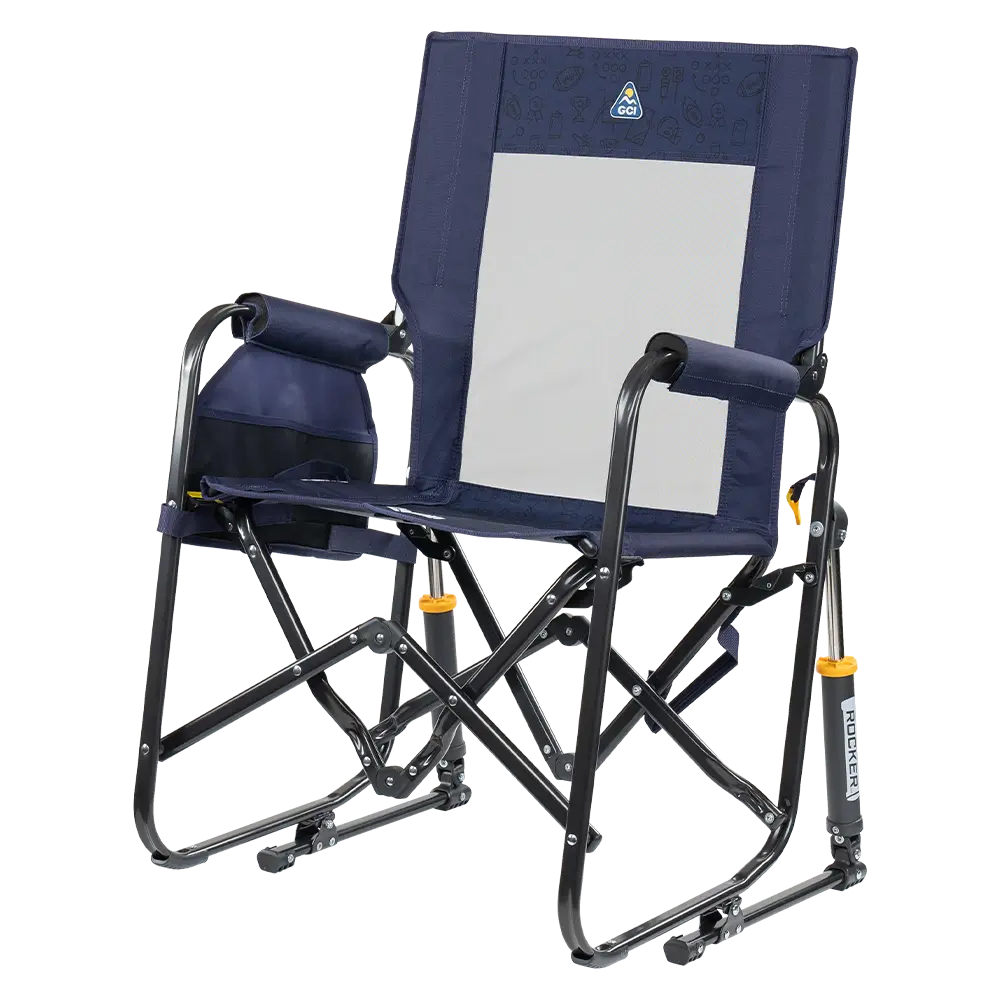 Premium All-Weather Stowaway Rocker - Folding Rocking Chair - Perfect for Tailgating Detail