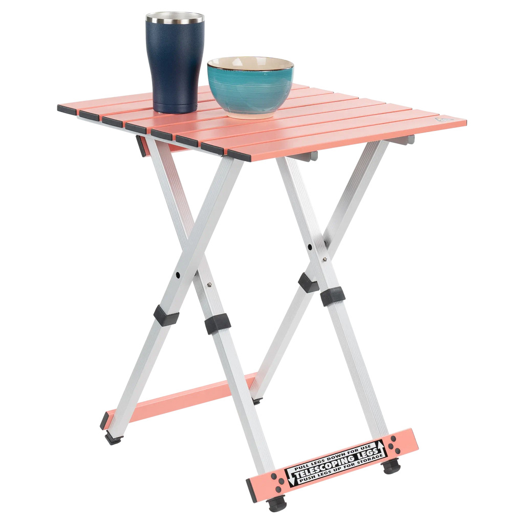 Slim-Fold Compact Camp Table 20 - Heavy Duty Aluminum Folding Picnic Table Detail