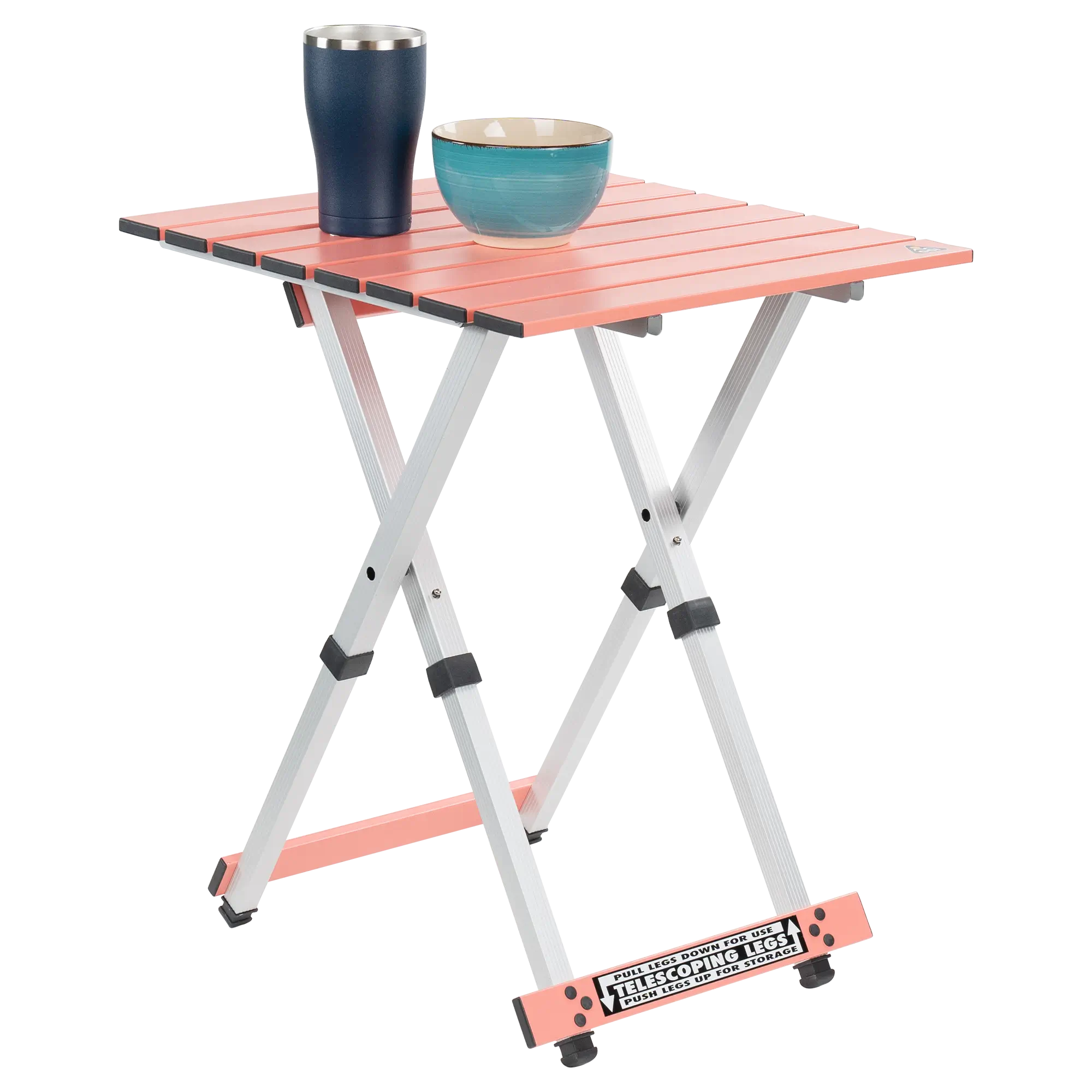 Slim-Fold Compact Camp Table 20 - Heavy Duty Aluminum Folding Picnic Table Detail