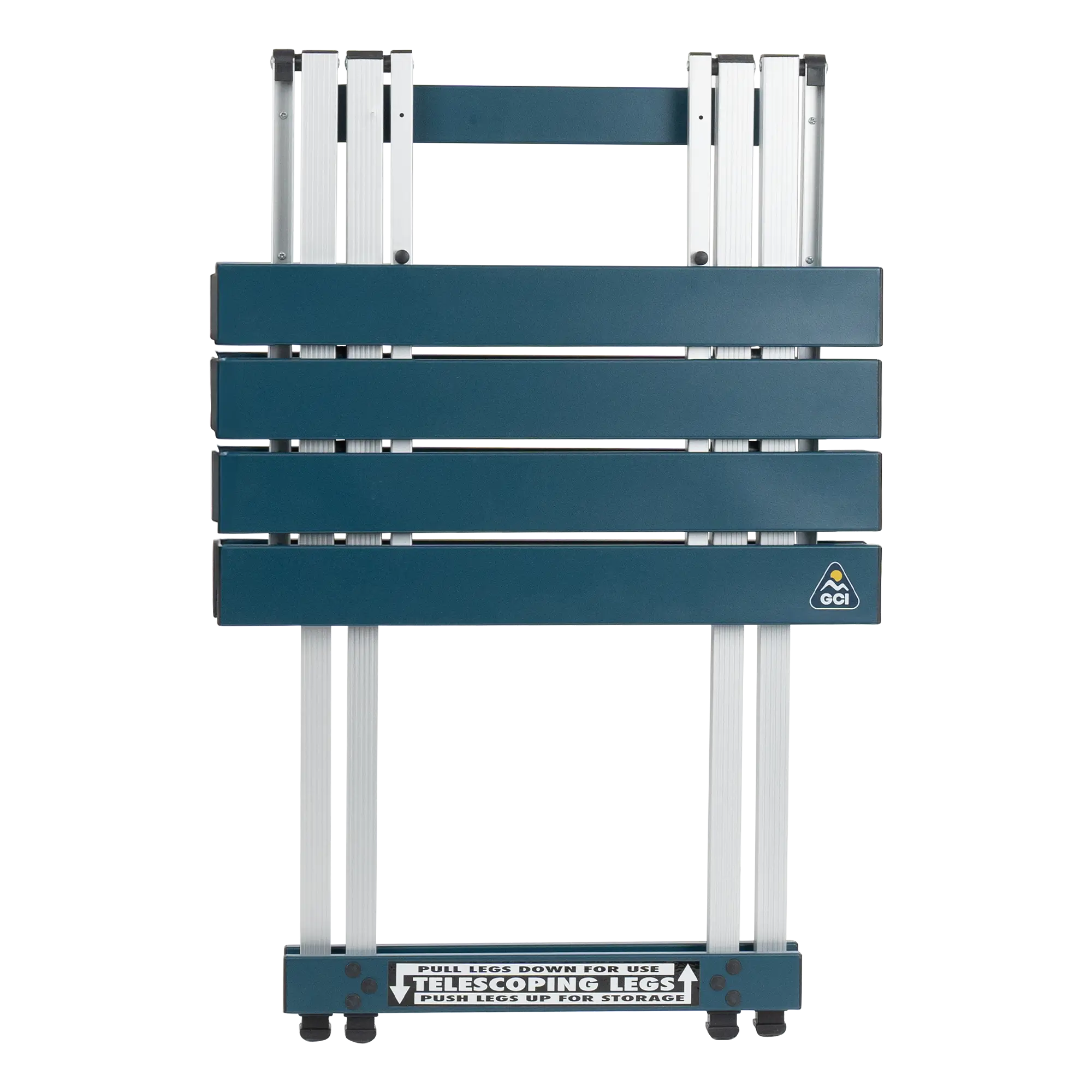 Slim-Fold Compact Camp Table 20 - Heavy Duty Aluminum Folding Picnic Table Detail