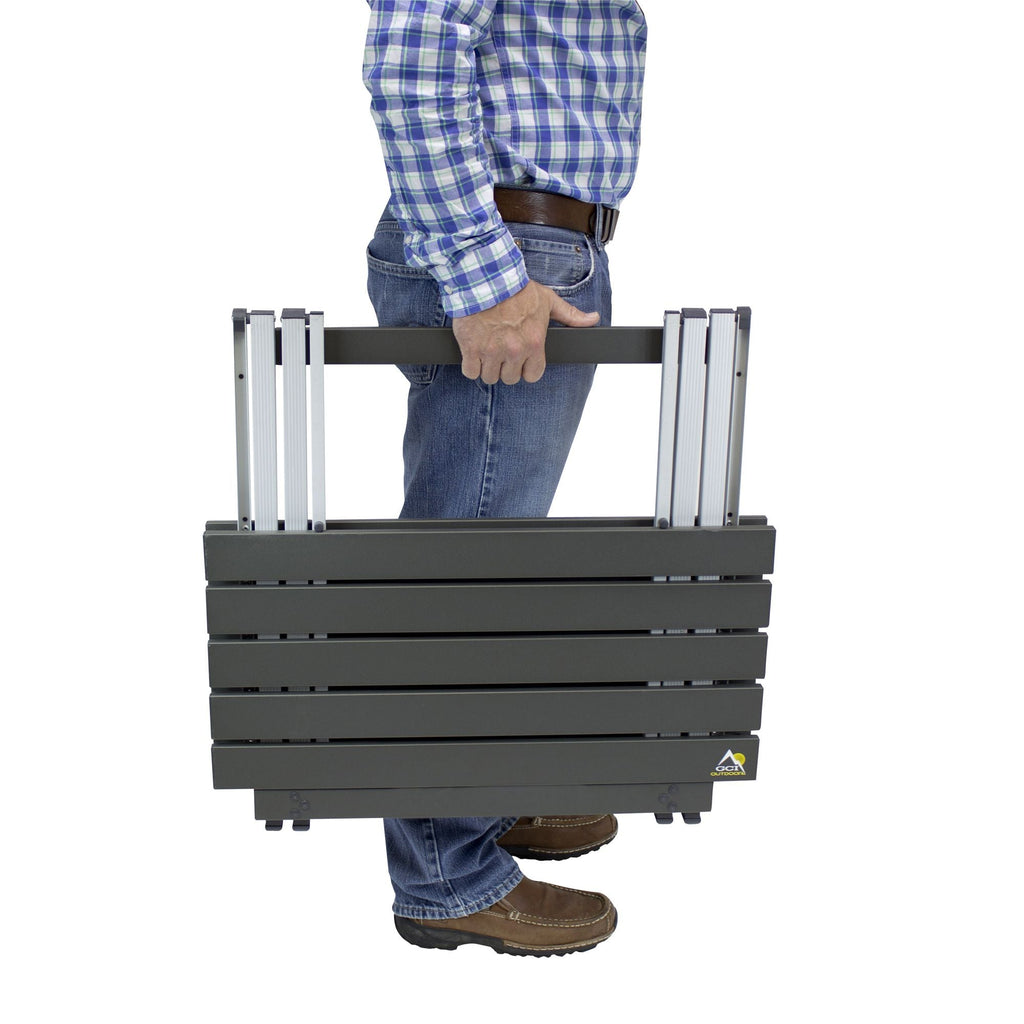 Portable Outdoor Compact Camp Table 25 - Heavy Duty Aluminum Folding Picnic Table Detail