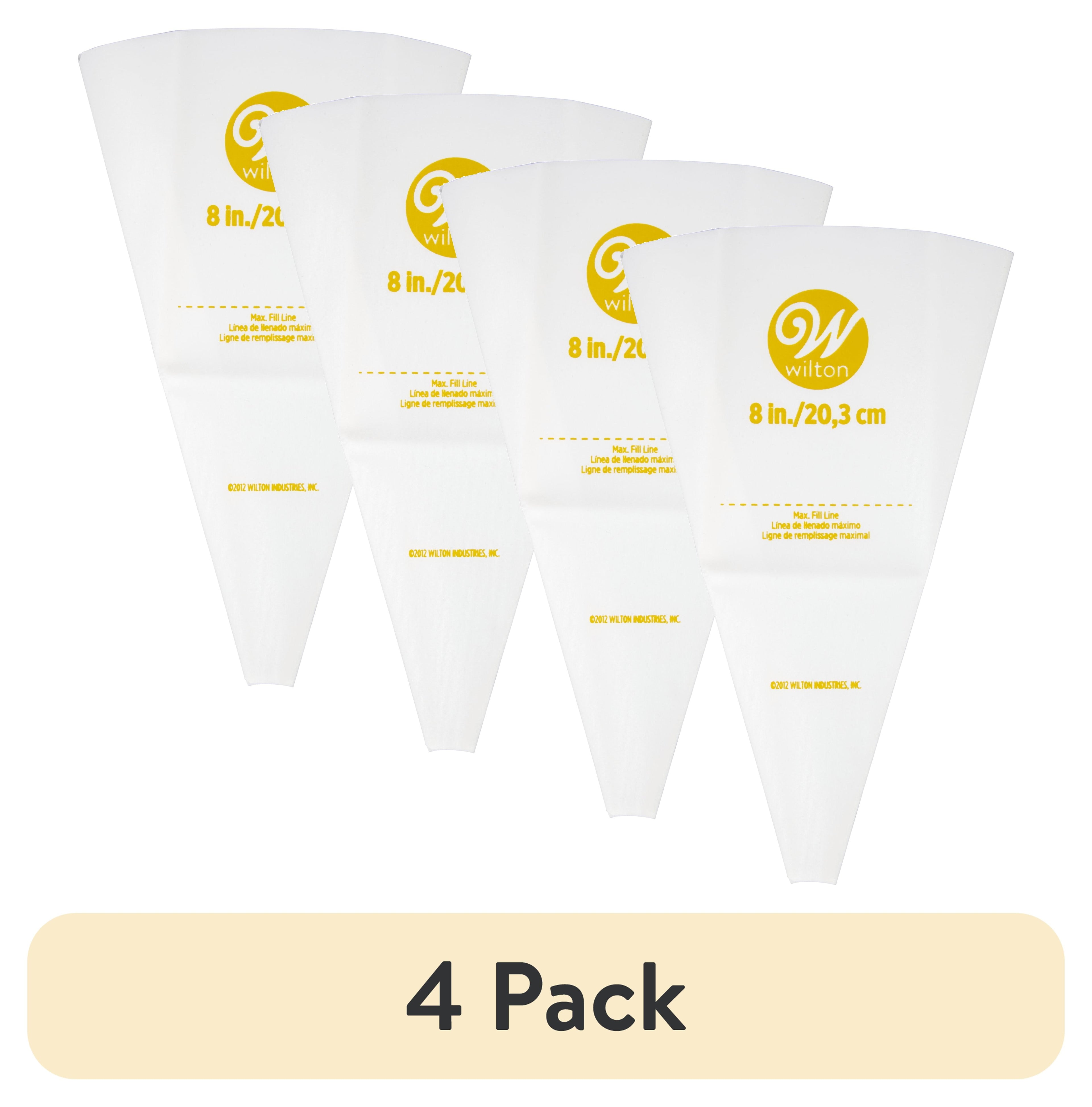 Premium Kitchen (4 pack) Reusable Featherweight Decorating Piping Bag, Plastic, 8-in. - Kitchen Gadget Tool for Quick Food Prep - Default Title