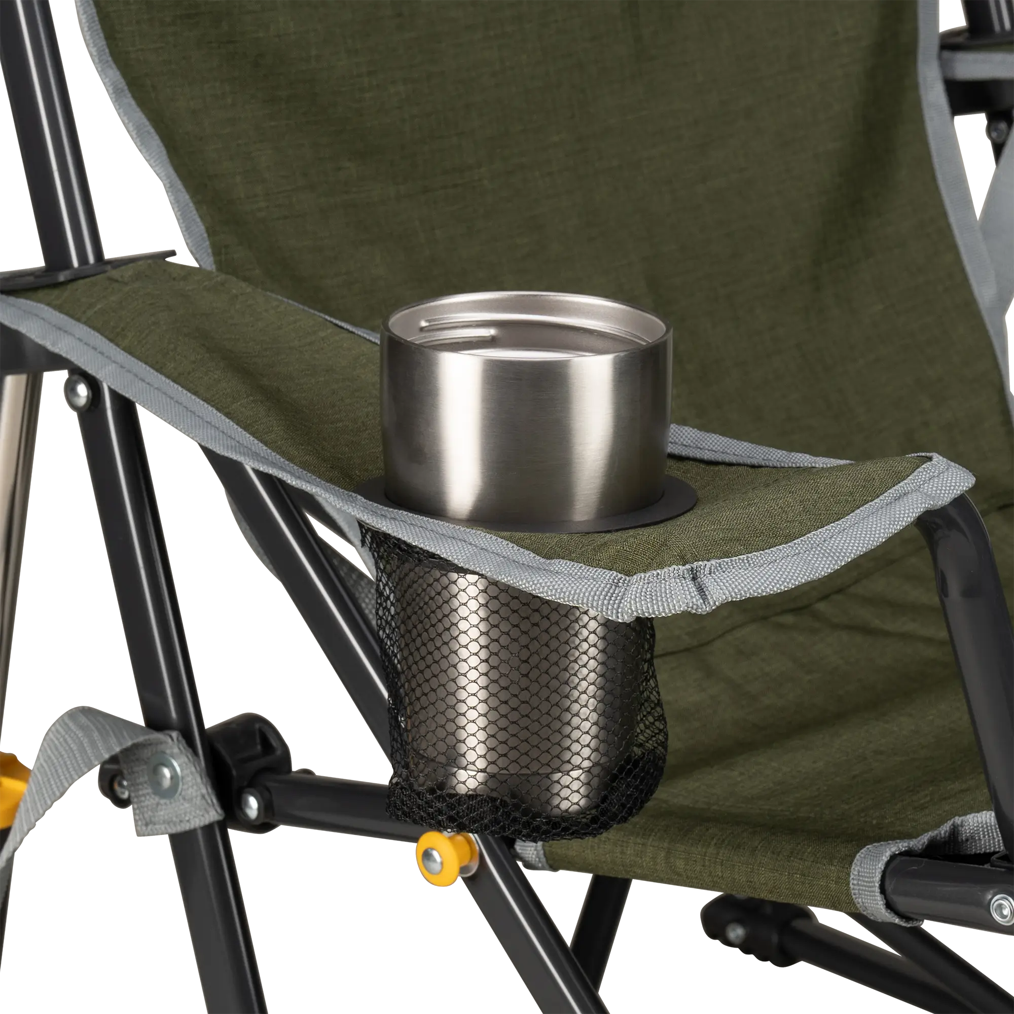 Foldable Kickback Rocker - Camp Rocker Chair for Fishing & Beach Trips Detail