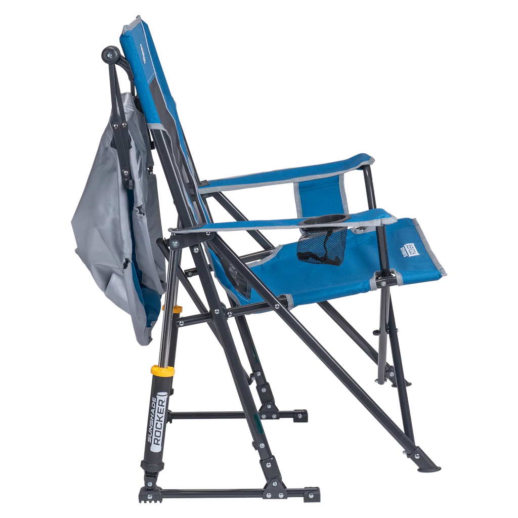 Premium All-Weather SunShade Rocker - Camp Rocker Chair for Fishing & Beach Trips Detail