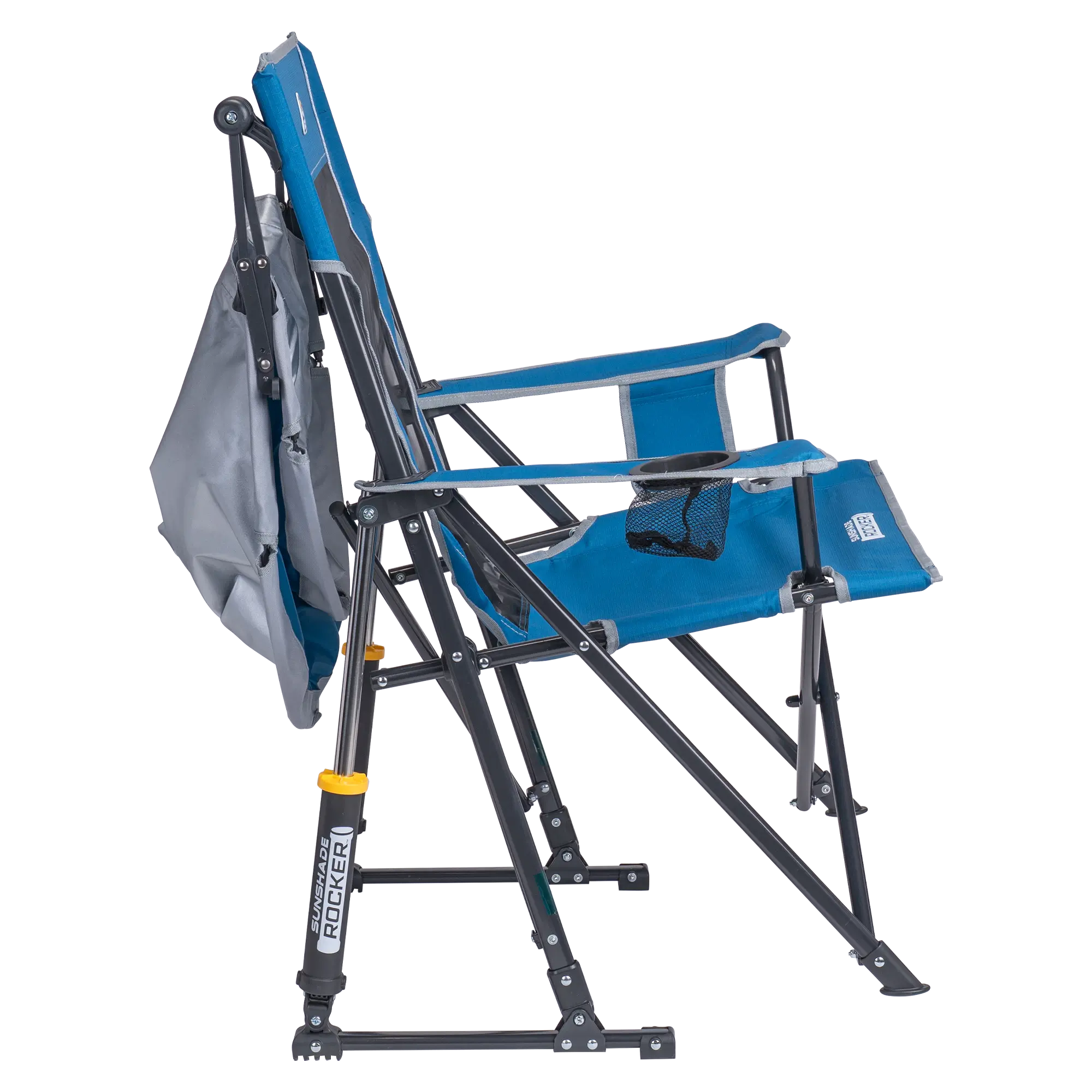 Premium All-Weather SunShade Rocker - Camp Rocker Chair for Fishing & Beach Trips Detail
