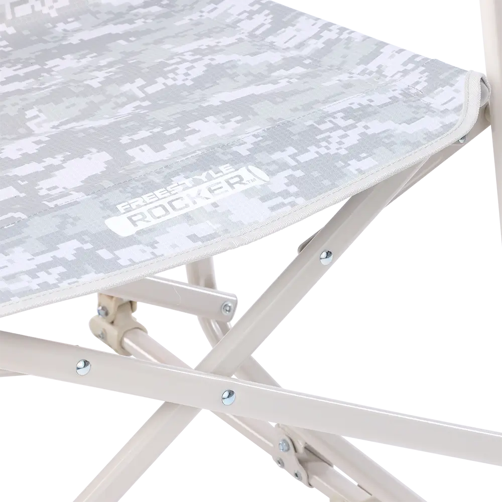Premium All-Weather Freestyle Rocker Elite - Camp Rocker Chair for Fishing & Beach Trips Detail