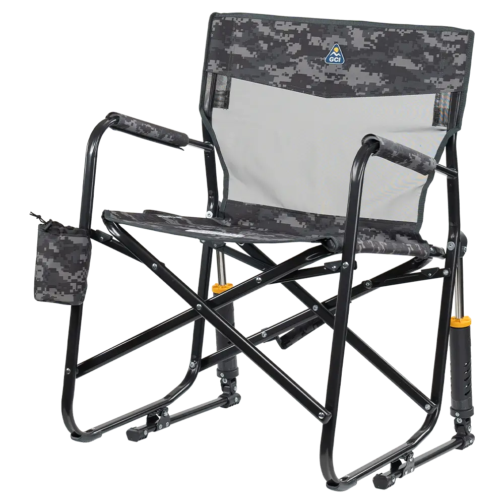 Premium All-Weather Freestyle Rocker Elite - Camp Rocker Chair for Fishing & Beach Trips Detail