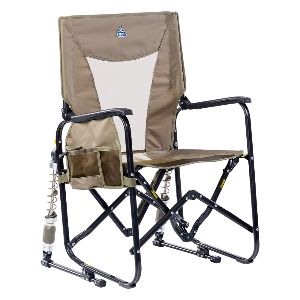 Foldable Adjustable Rocker - Rocker Chair for Camping & Lawns - Aged Fatigue