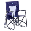 Foldable Adjustable Rocker - Rocker Chair for Camping & Lawns - Rich Blue