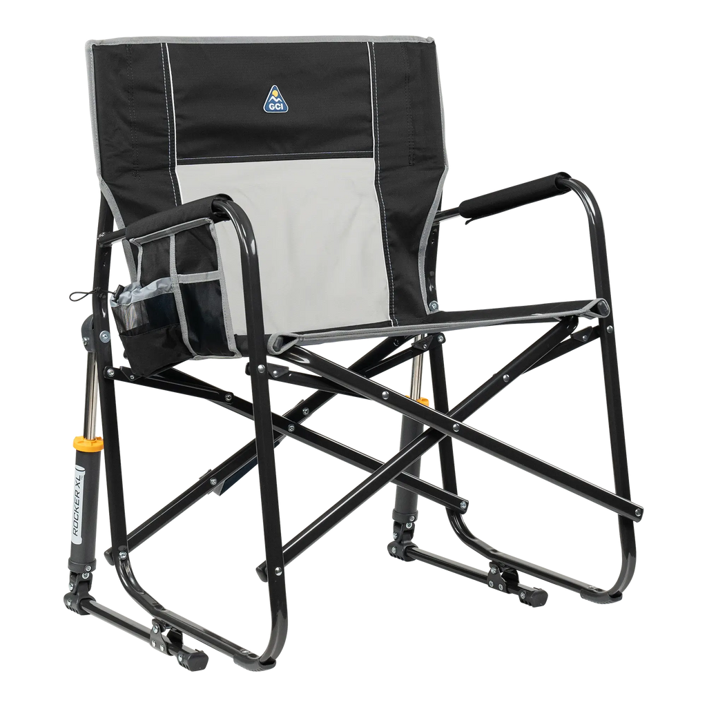 Ultra-Comfortable Freestyle Rocker XL - Rocker Chair for Camping & Lawns - Black