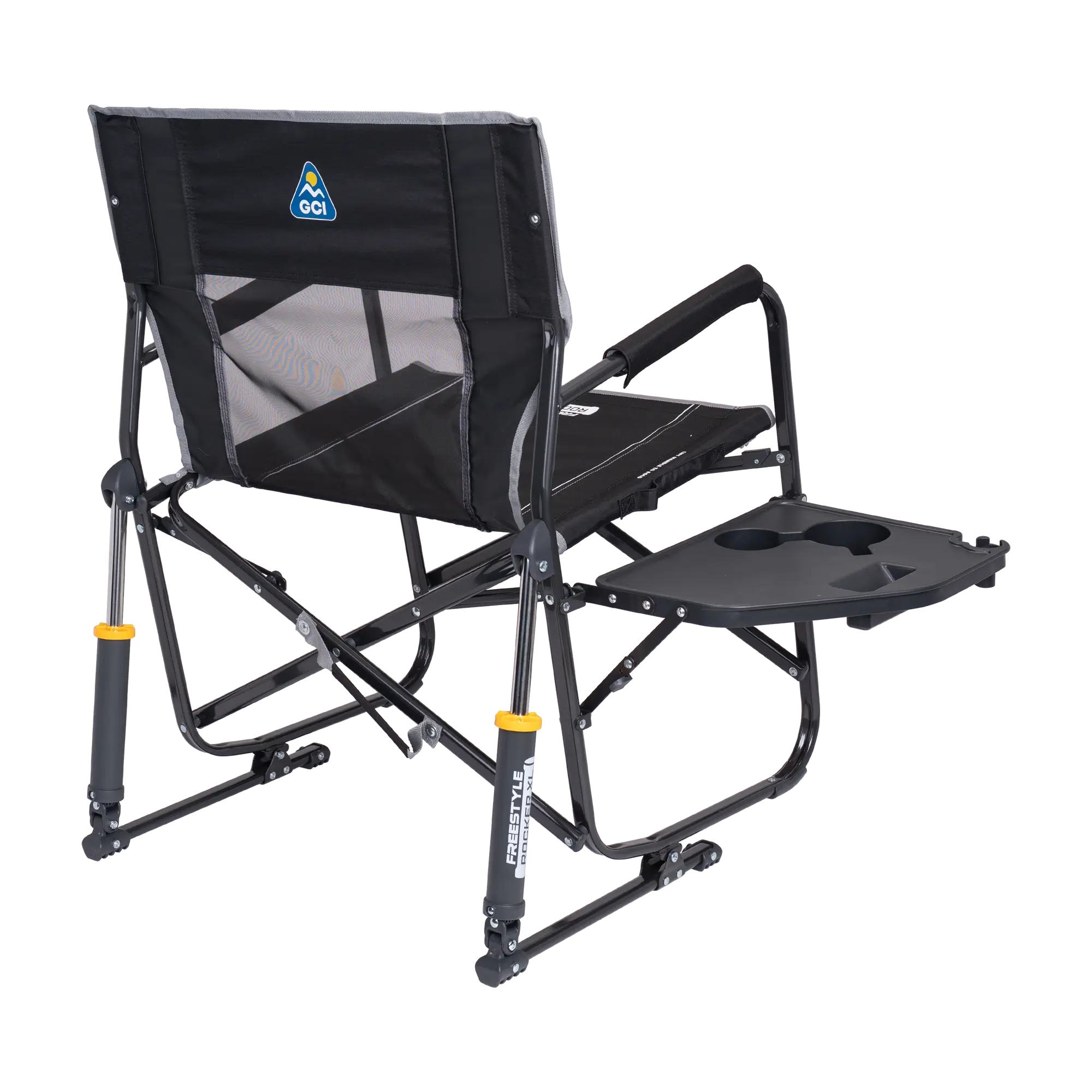 Ultra-Comfortable Freestyle Rocker XL with Side Table - Rocker Chair for Camping & Lawns Detail