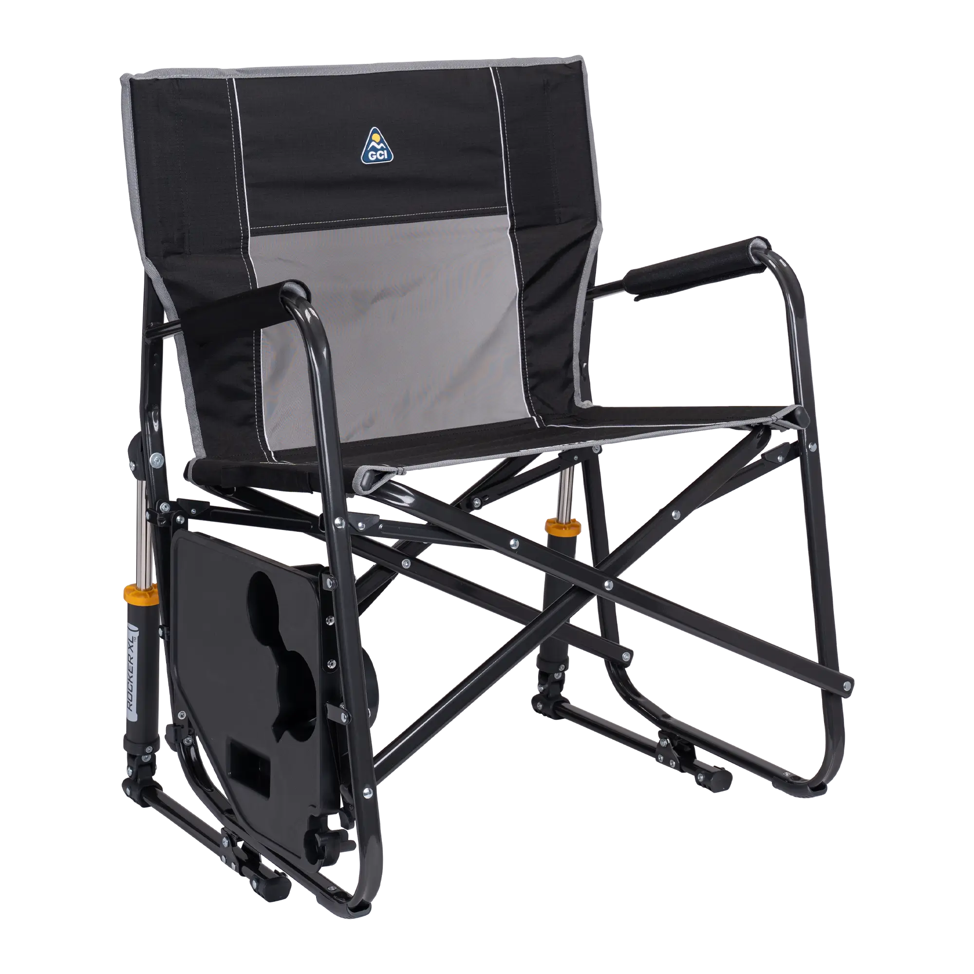 Ultra-Comfortable Freestyle Rocker XL with Side Table - Rocker Chair for Camping & Lawns Detail