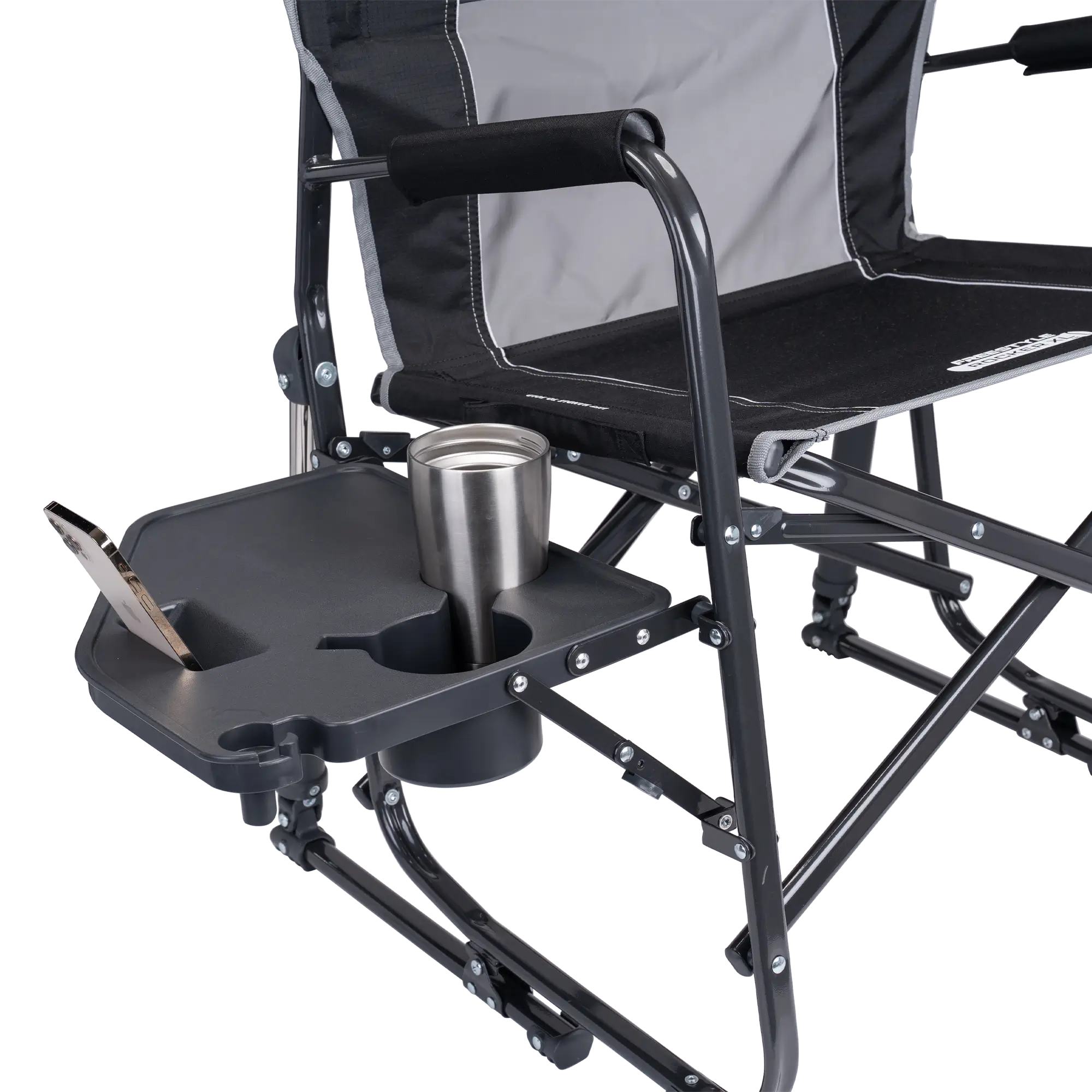 Ultra-Comfortable Freestyle Rocker XL with Side Table - Rocker Chair for Camping & Lawns Detail