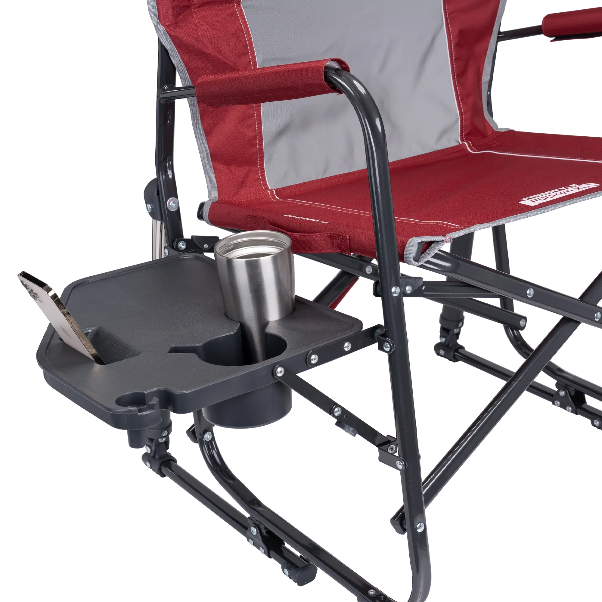 Ultra-Comfortable Freestyle Rocker XL with Side Table - Rocker Chair for Camping & Lawns Detail
