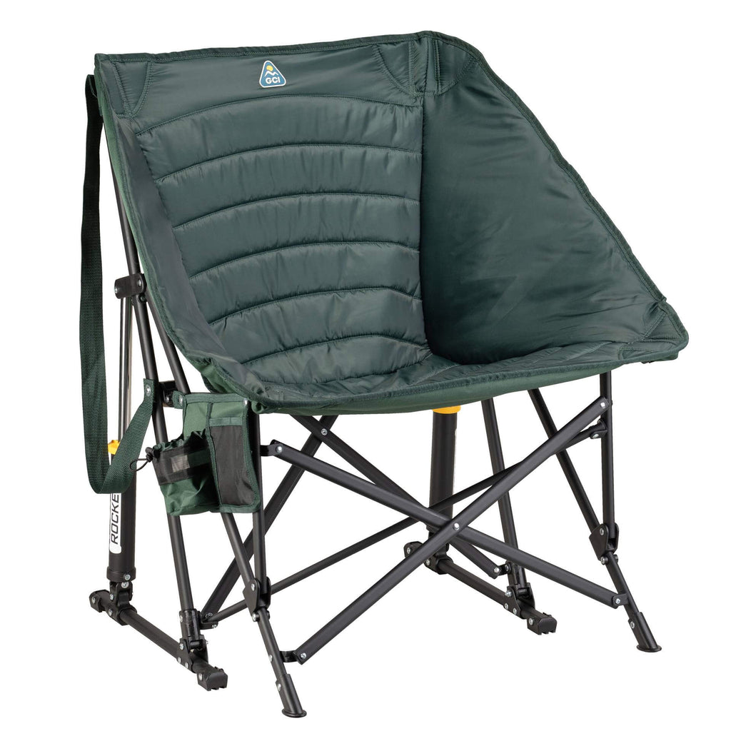 Premium All-Weather Puff Rocker - Outdoor Rocking Chairs with Dynamic Comfort Edge - Hunter