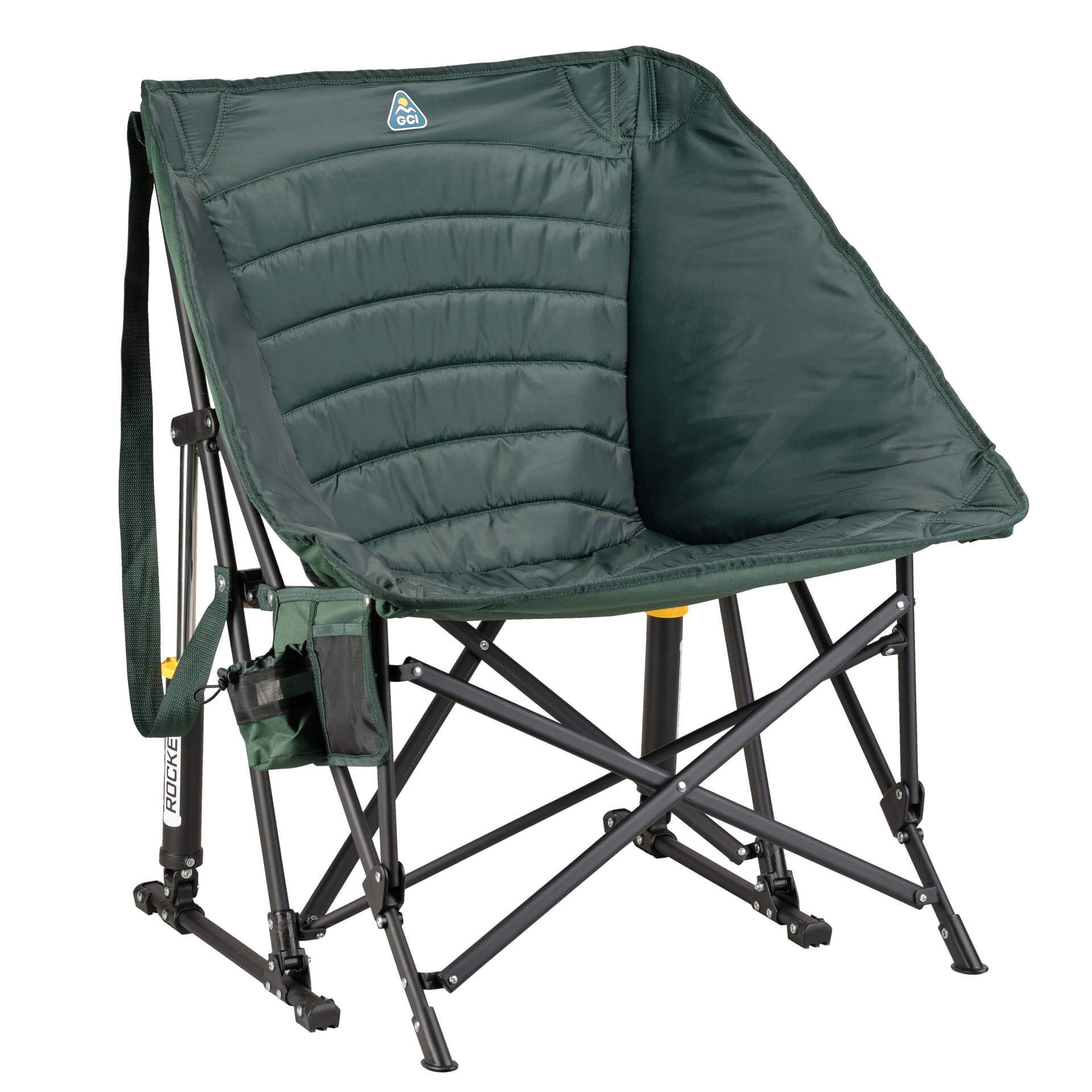 Premium All-Weather Puff Rocker - Outdoor Rocking Chairs with Dynamic Comfort Edge - Hunter