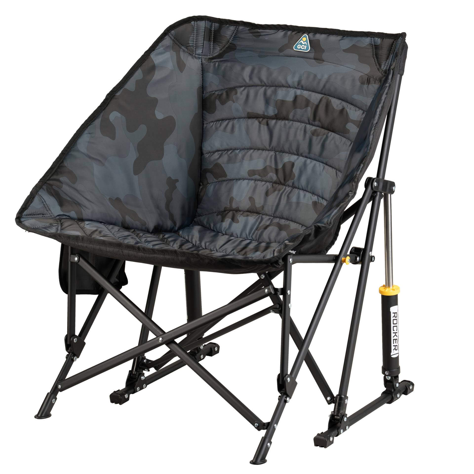 Premium All-Weather Puff Rocker - Outdoor Rocking Chairs with Dynamic Comfort Edge Detail