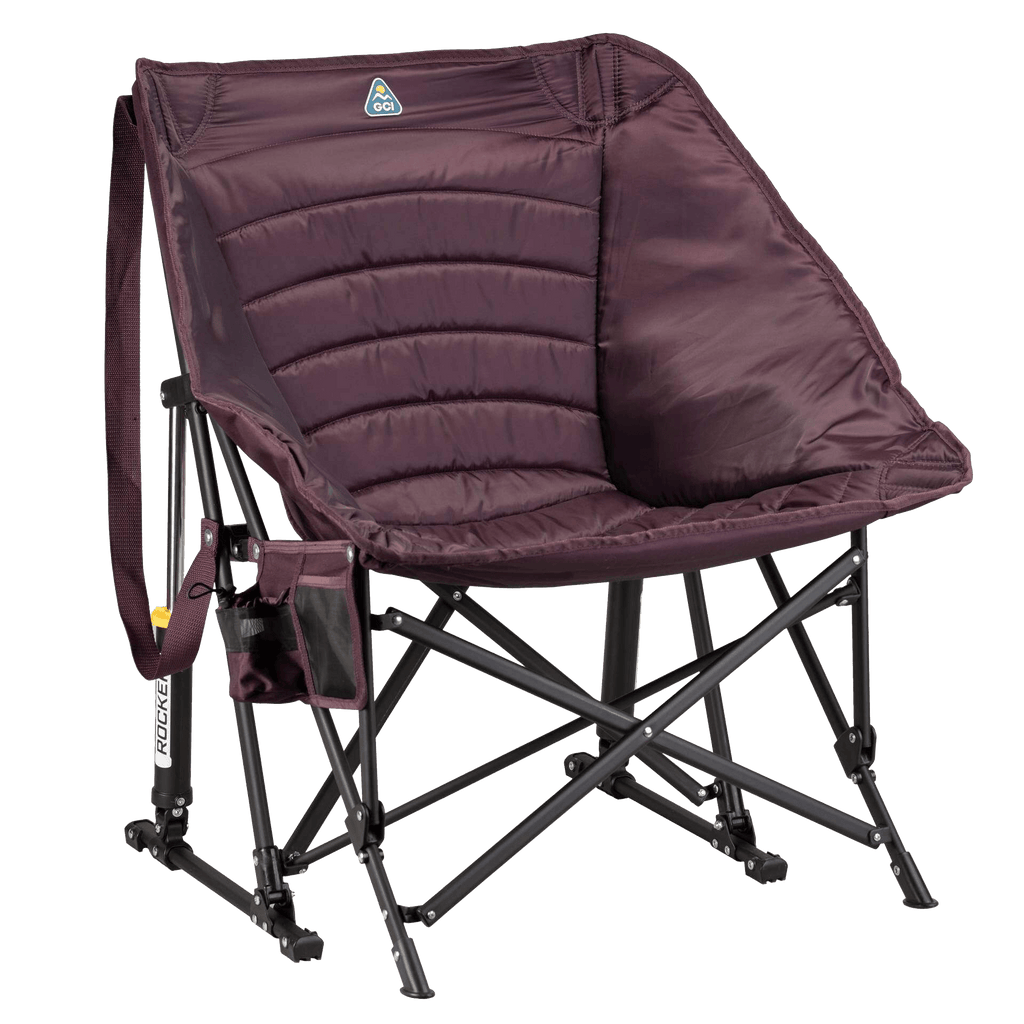 Premium All-Weather Puff Rocker - Outdoor Rocking Chairs with Dynamic Comfort Edge - Amethyst
