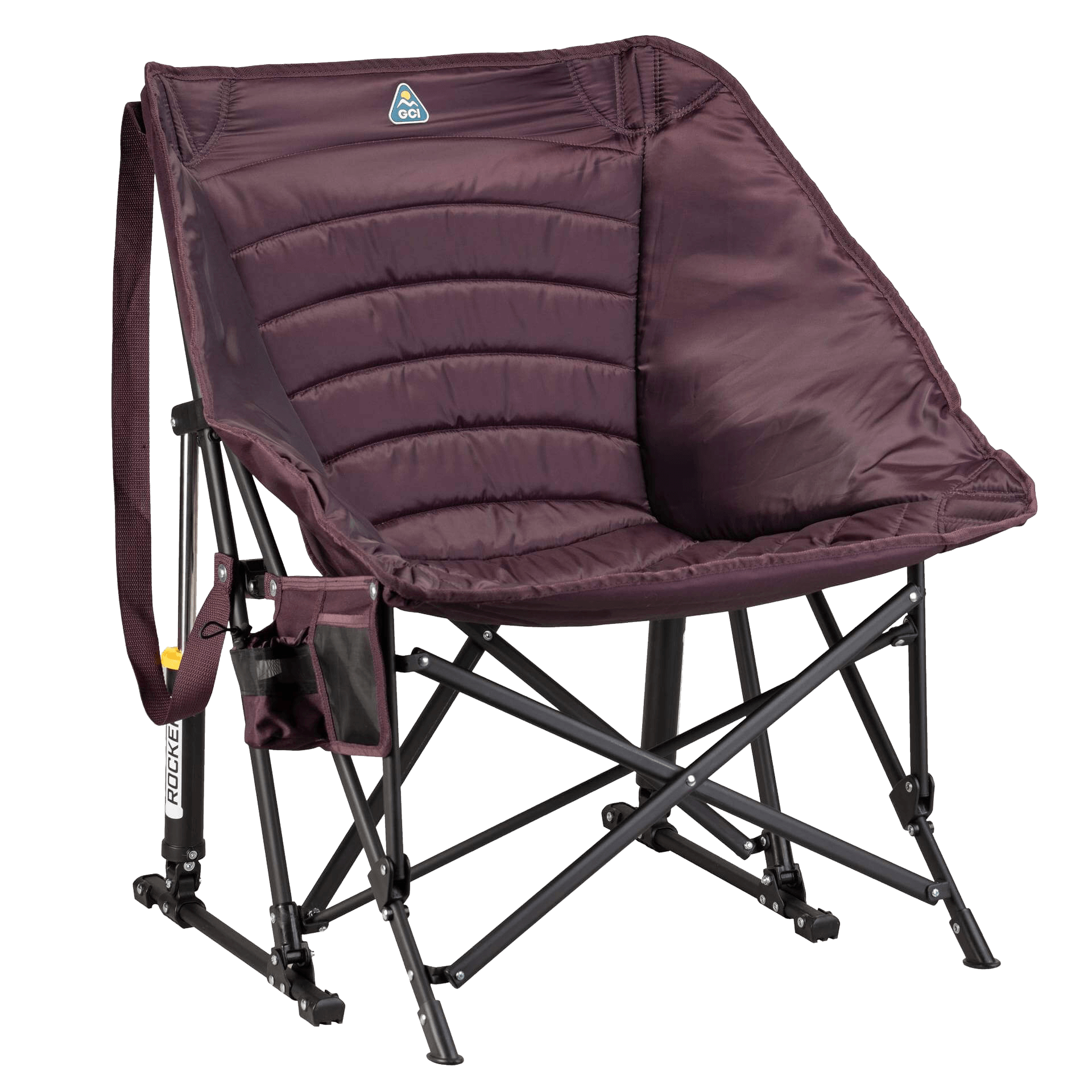 Premium All-Weather Puff Rocker - Outdoor Rocking Chairs with Dynamic Comfort Edge - Amethyst