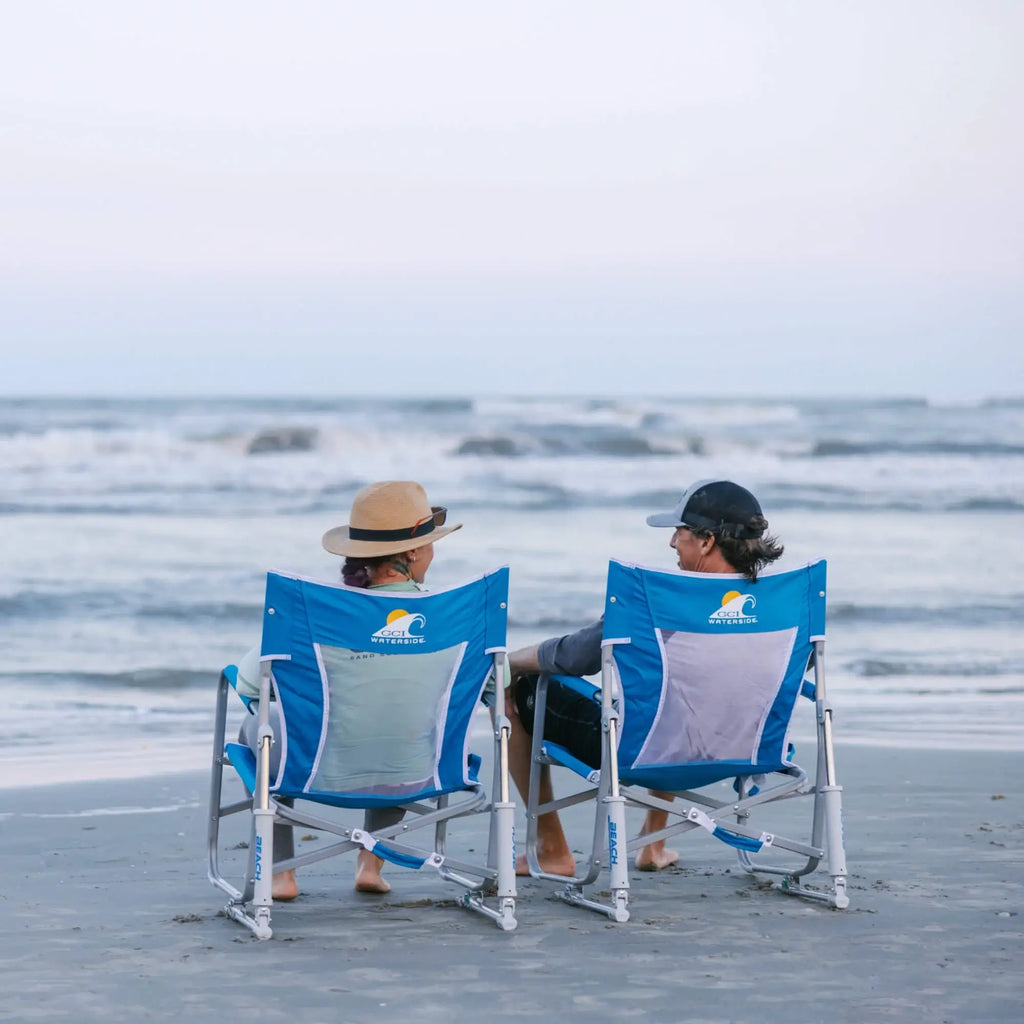 Ultra-Comfortable Beach Rocker Bundle - Folding Rocking Chair - Perfect for Tailgating Detail