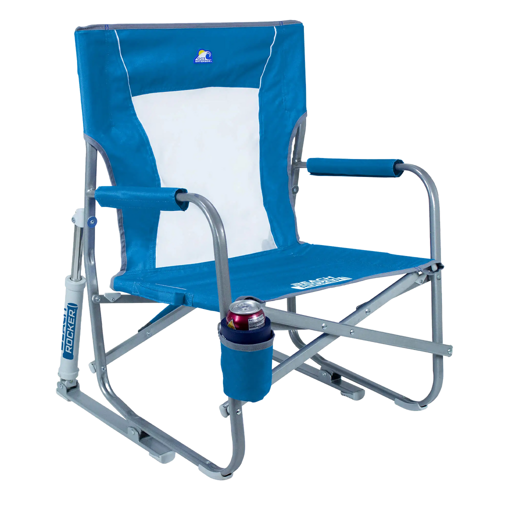Ultra-Comfortable Beach Rocker Bundle - Folding Rocking Chair - Perfect for Tailgating Detail