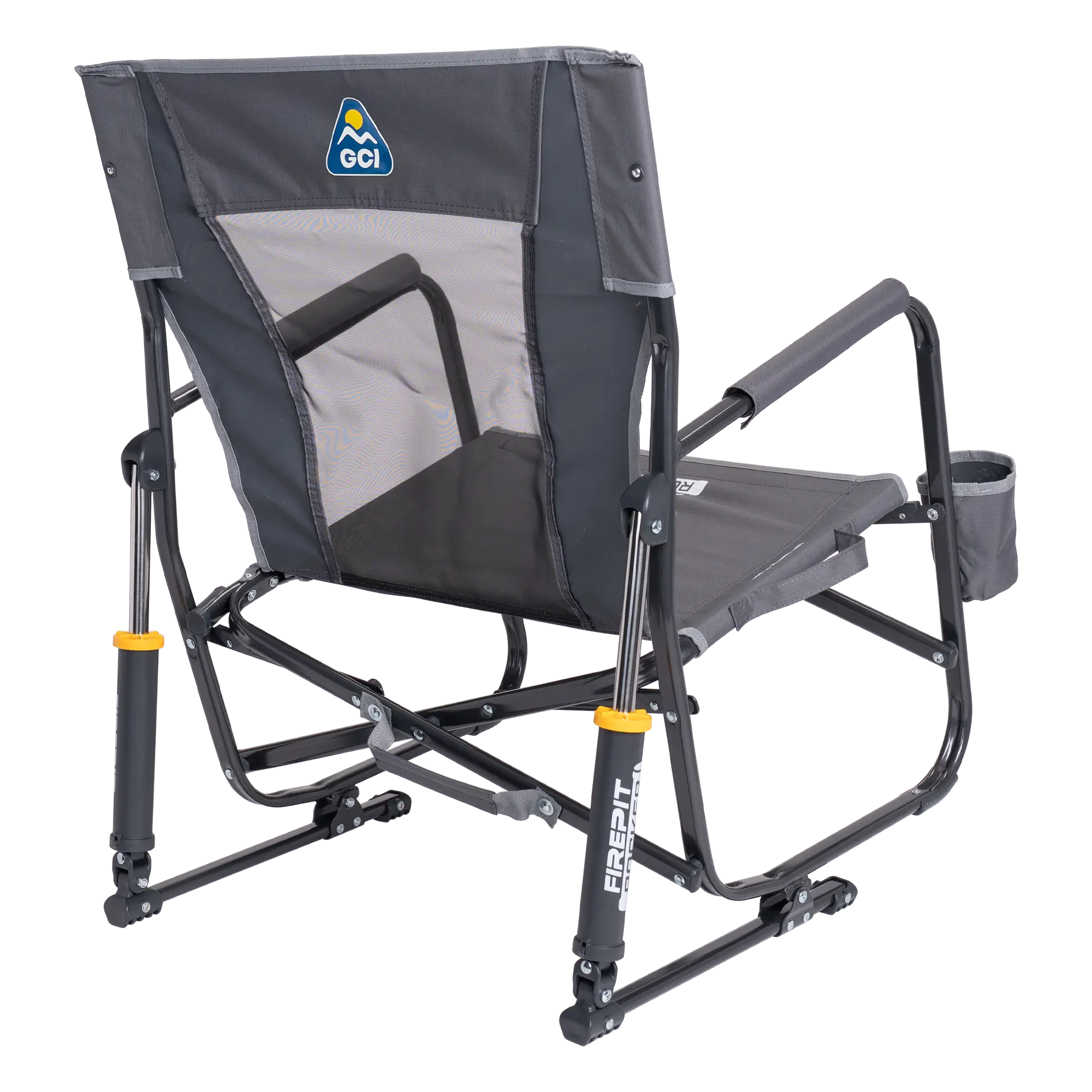 Premium All-Weather FirePit Rocker - Rocker Chair for Camping & Lawns Detail