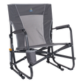Premium All-Weather FirePit Rocker - Rocker Chair for Camping & Lawns - Pewter