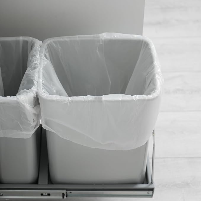 8 Gallon Medium Trash Bags with Handles (200 Pack, Multi-Color)
