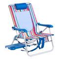 Ultra-Comfortable Big Surf with Slide Table - Camp Rocker Chair for Fishing & Beach Trips - Multi Stripe