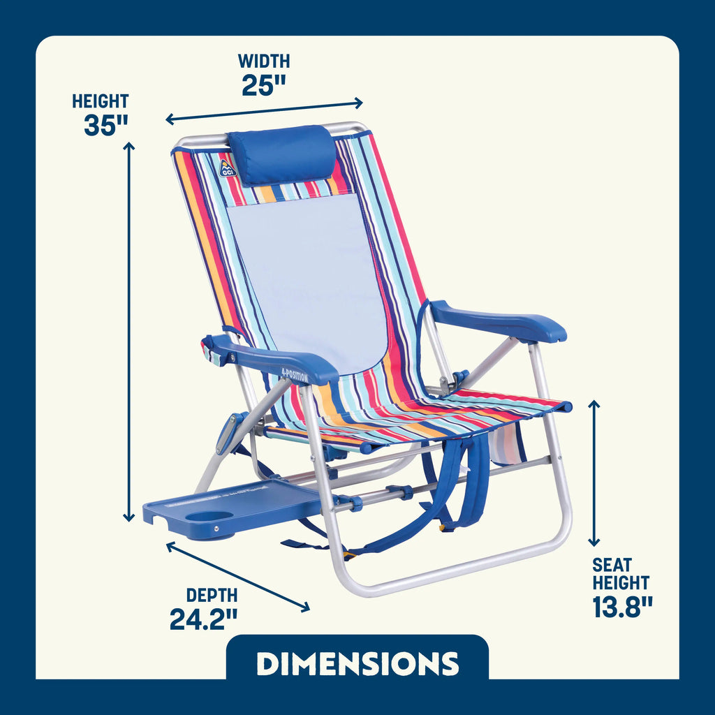Ultra-Comfortable Big Surf with Slide Table - Camp Rocker Chair for Fishing & Beach Trips Detail