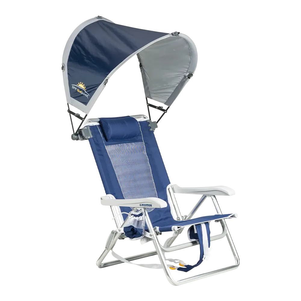 UV-Protection SunShade Accessory - Indigo - Portable Beach Canopy with Adjustable Shade Angle Detail
