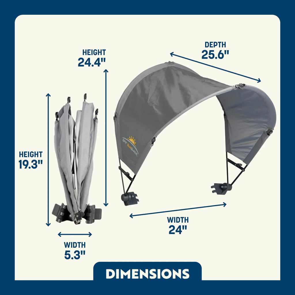 Heavy Duty SunShade Accessory - Mercury - Instant Sunshade Umbrella for Tailgating Detail