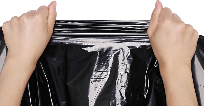 40-45 Gallon Heavy-Duty Trash Bags (100 Pack, Black)