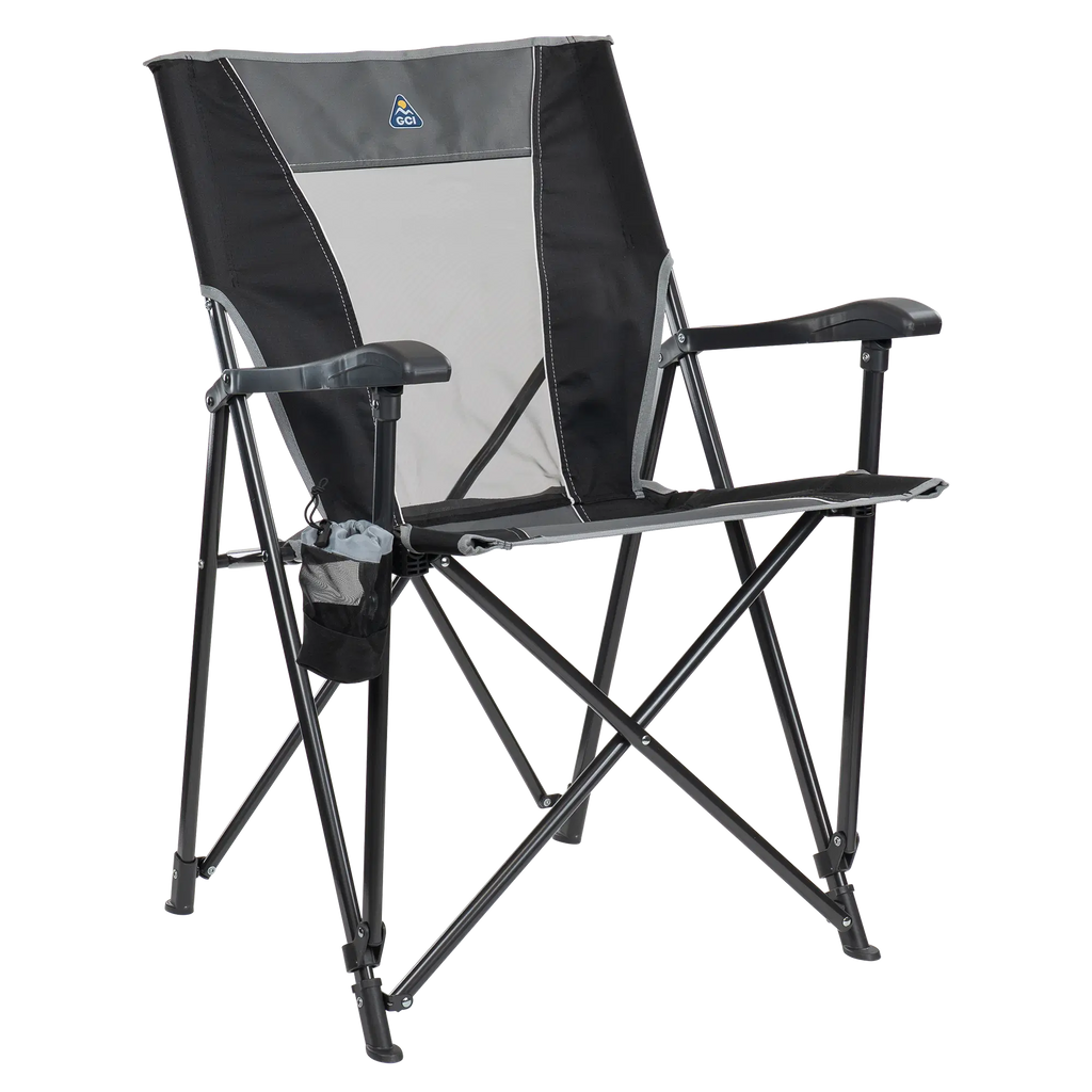 Ultra-Comfortable Eazy Chair - Rocker Chair for Camping & Lawns - Black
