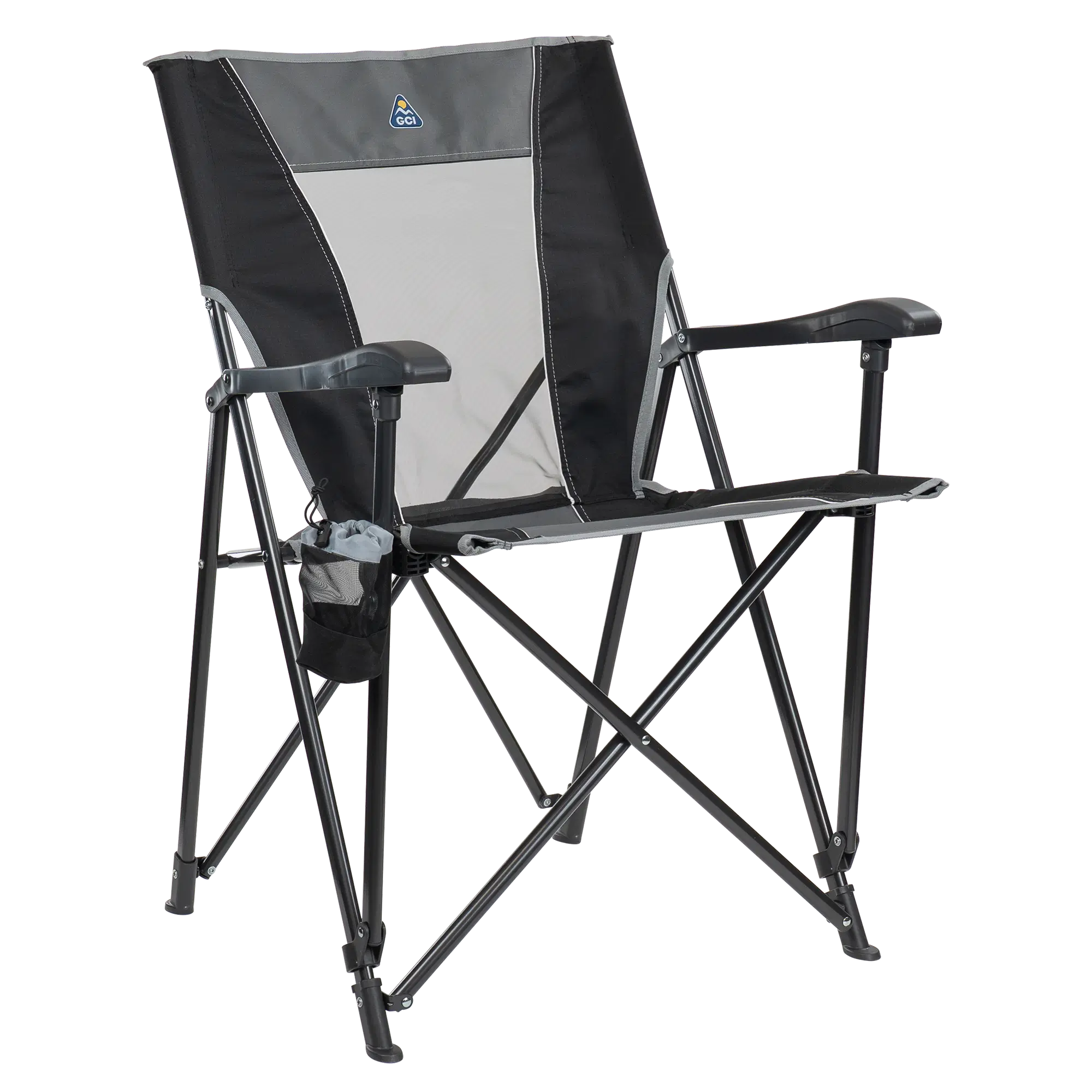 Ultra-Comfortable Eazy Chair - Rocker Chair for Camping & Lawns - Black