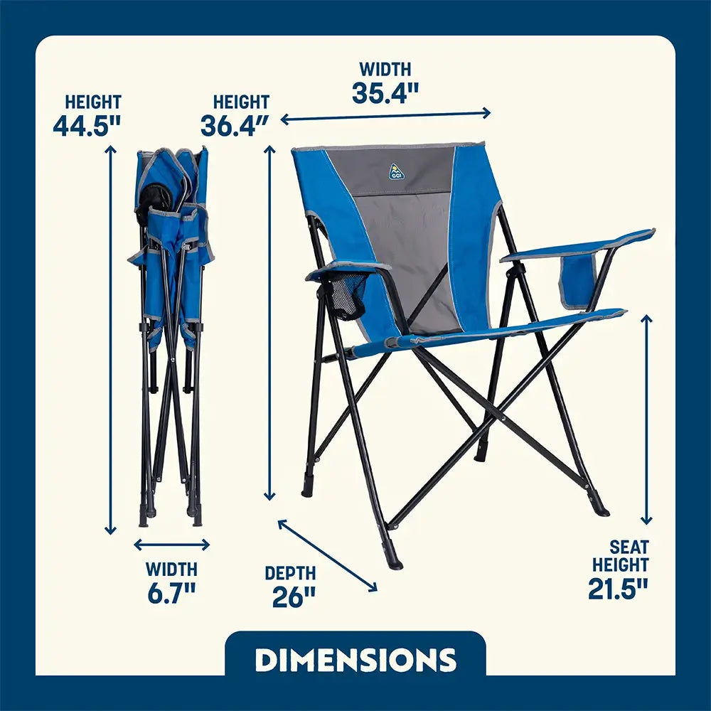Ergonomic Portable Comfort Quad Chair - Folding Rocking Chair - Perfect for Tailgating Detail